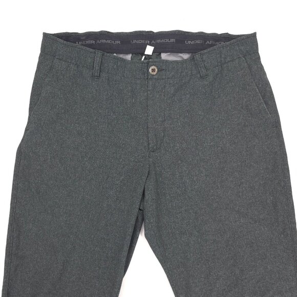 Under Armour Golf Pants Mens 40x30 Gray Vented Showdown Performance Stretch - Picture 2 of 12